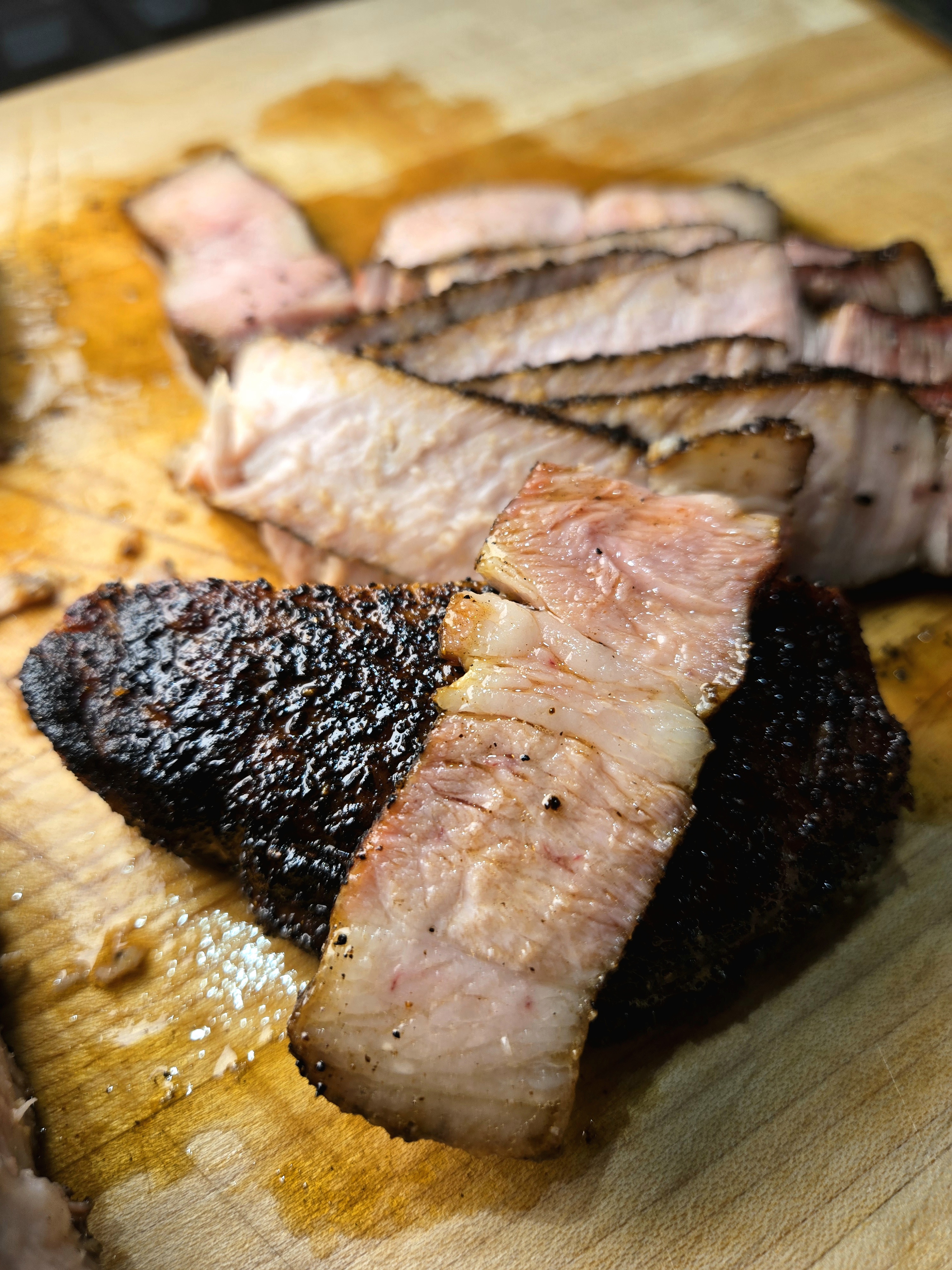 Moon Rock Kurobuta Pork Chop — sliced